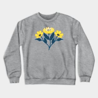 Yellow wildflower bouquet Crewneck Sweatshirt